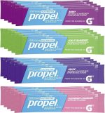Gsuila Propel Powder Packets, 4 Flavor Variety Pack with Electrolytes, Vitamins and No Sugar 20 - Pack